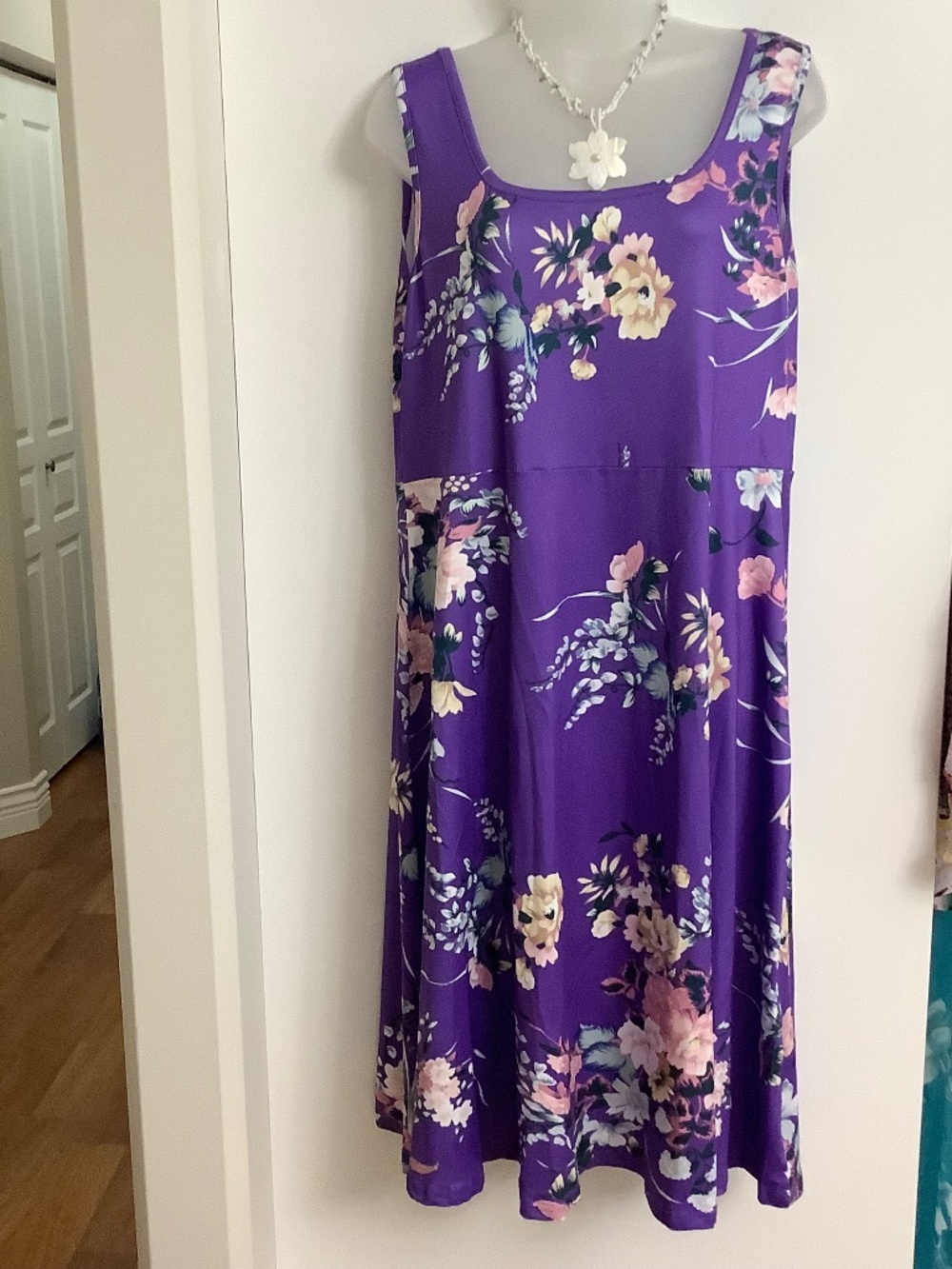 NEW: SHEIN purple floral dress fits XL